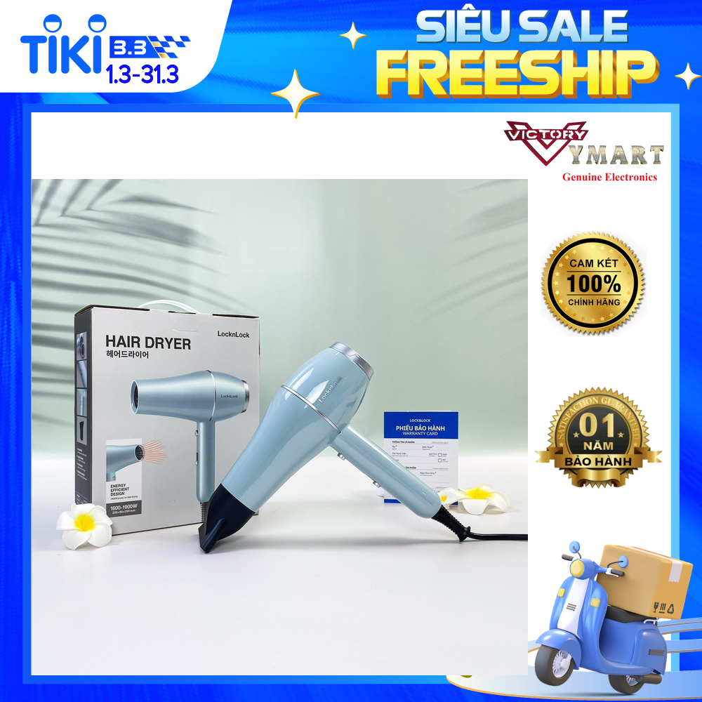 Máy Sấy Tóc Lock&amp;Lock air dryer ENA144BLU (Model 2023) - Hàng Chính Hãng