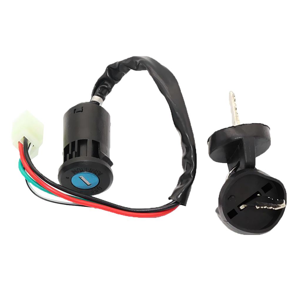 KEY IGNITION SWITCH Mini ATV QUAD POCKET DIRT Chopper Pit BIKE 4 WIRE