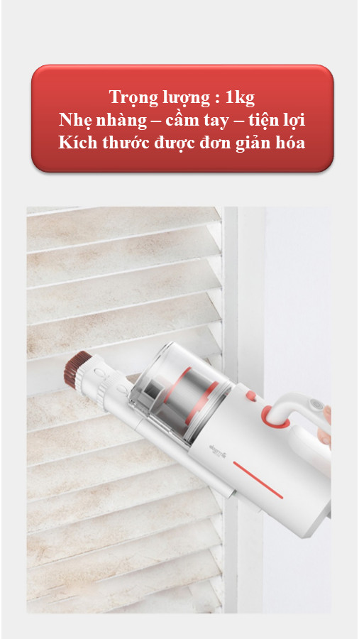 Máy Hút Bụi UV-C Cầm Tay Mini đa năng Deerma CM1300 (3 in 1) Giường Nệm, Sofa, Chăn Mền Gia Đình Cao Cấp (nhập khẩu)