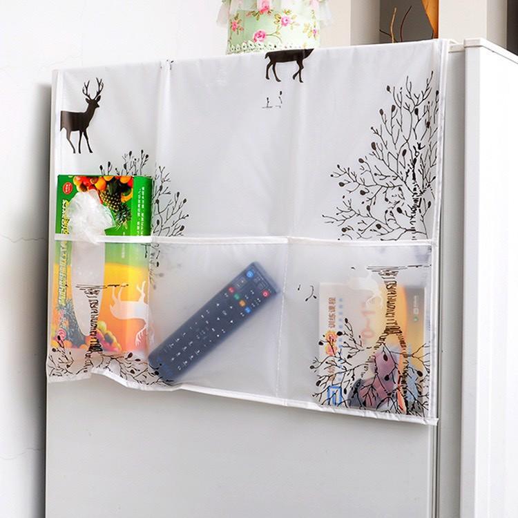 SIÊU RẺ Tấm Phủ Tủ Lạnh/ Che Tủ Lạnh Chống Thấm Nước, Đựng Đồ Tiện Dụng 130 x 55cm 88225 Tiên Ích Việt Nam 99