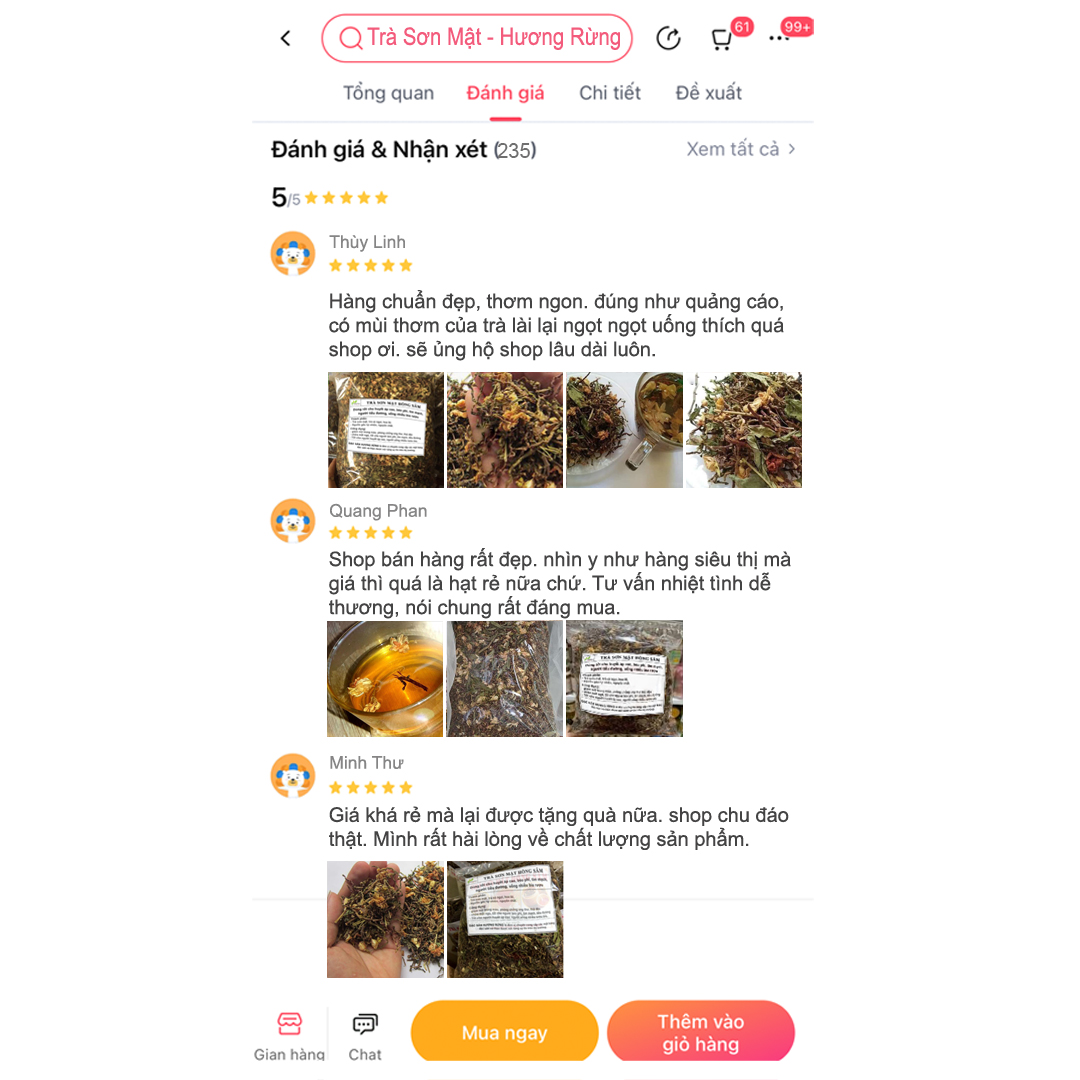 Trà sơn mật hồng sâm 1kg thượng hạng thơm ngọt, thanh nhiệt giải độc gan, ngủ ngon ổn định huyết áp giảm cân