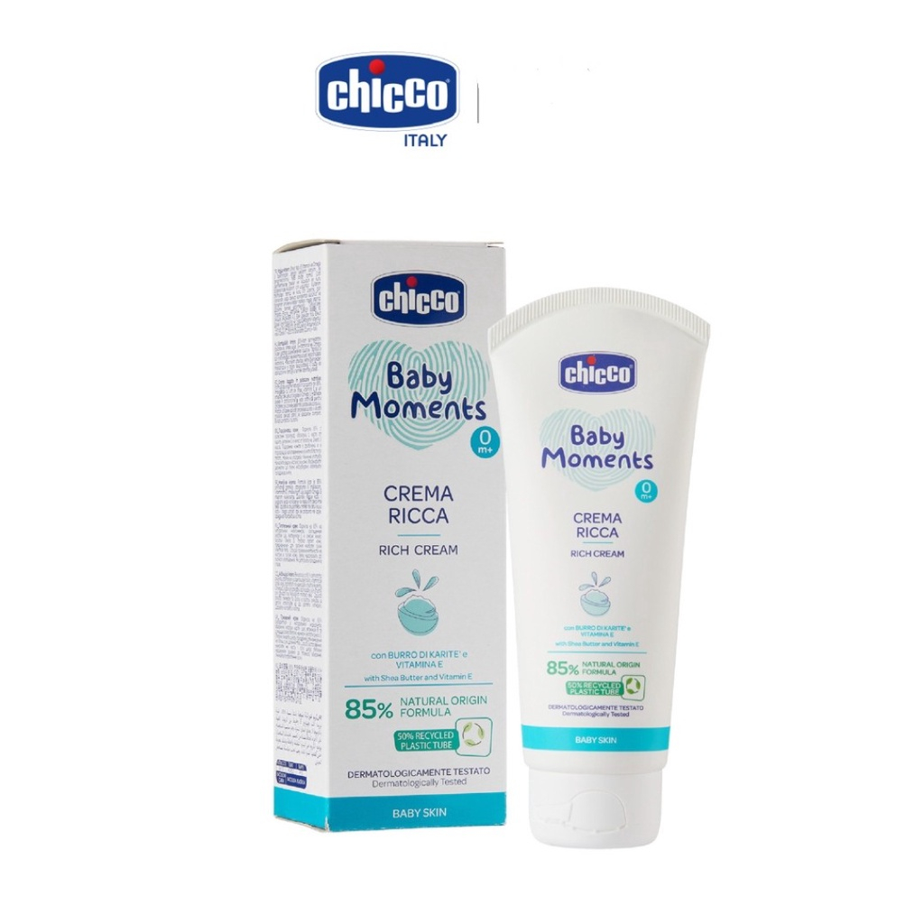 Kem dưỡng ẩm chứa Omega và vitamin E Chicco 100ml