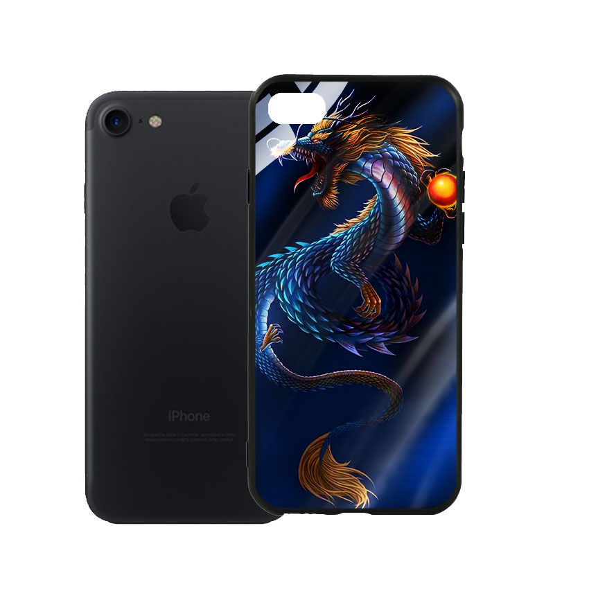 Ốp Lưng Kính Cường Lực cho điện thoại Iphone 7 / 8 - Dragon 08