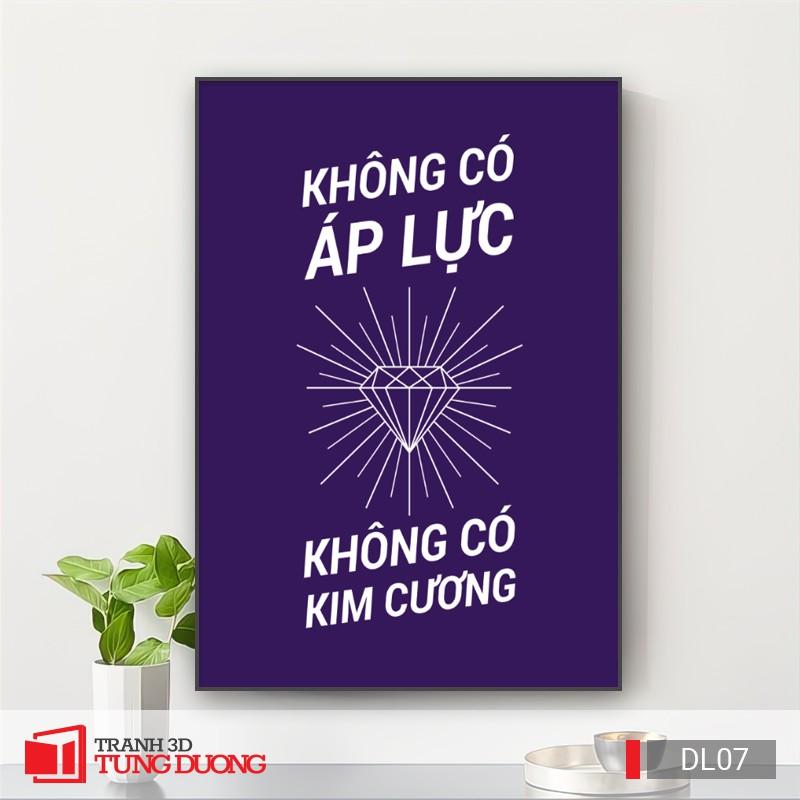 Tranh Canvas động lực văn phòng câu nói slogan truyền cảm hứng, tranh canvas trang trí DL02