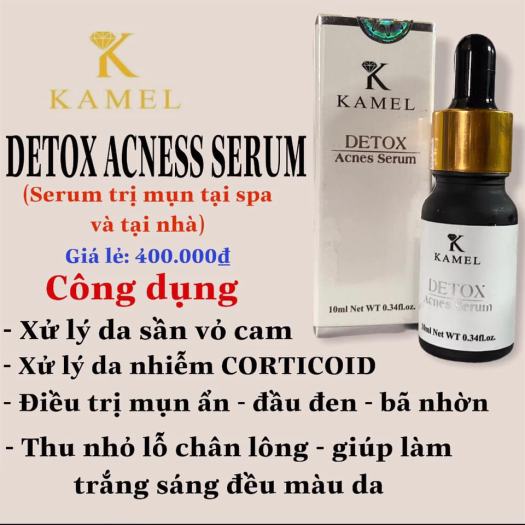 Cách Trị mụn, SERUM TRỊ MỤN KAMEL DETOX ACNES giúp sạch hoàn toàn mụn trong 7 ngày