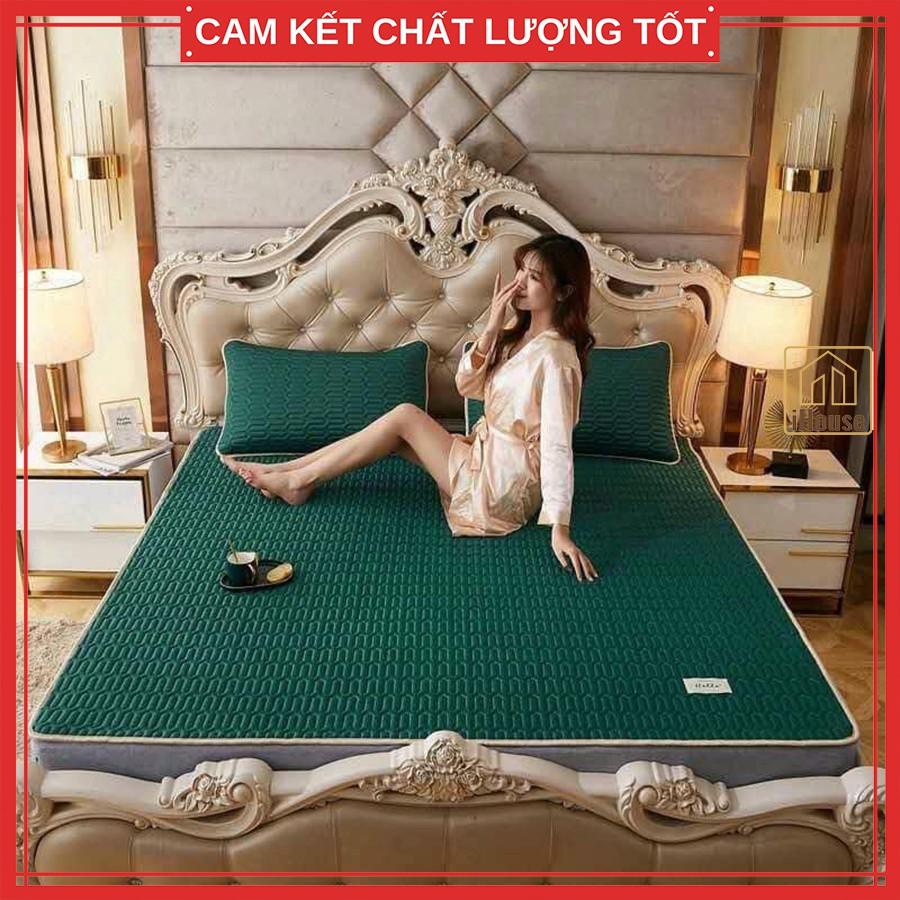 Chiếu điều hoà cao su non, Chiếu điều hoà Latex mát mẻ dễ chịu cho bé và gia đình 1m6 1m8 2m xanh đỏ