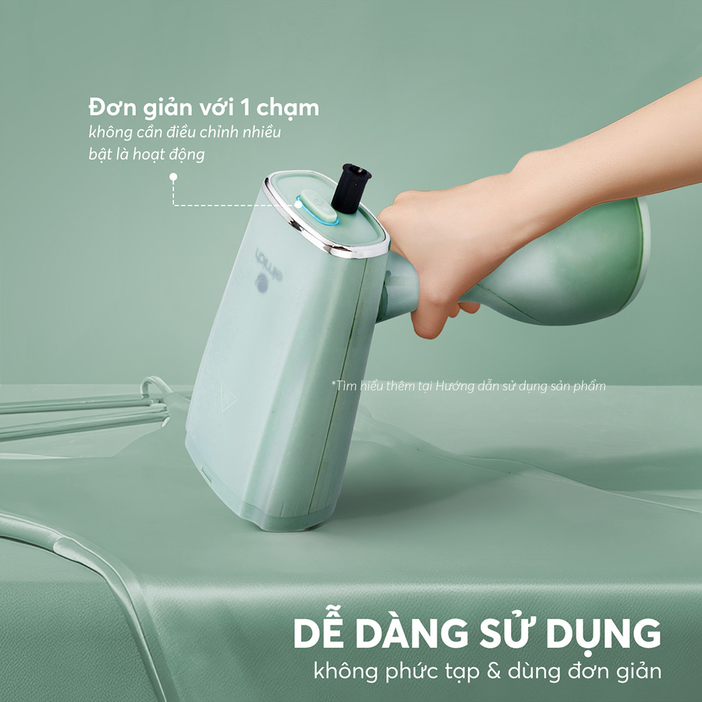 Bàn Ủi Hơi Nước Cầm Tay Elmich SIE9163 1300W, Hàng Chính Hãng, Đầu Phun Hơi Phủ Chống Dính - JoyMall