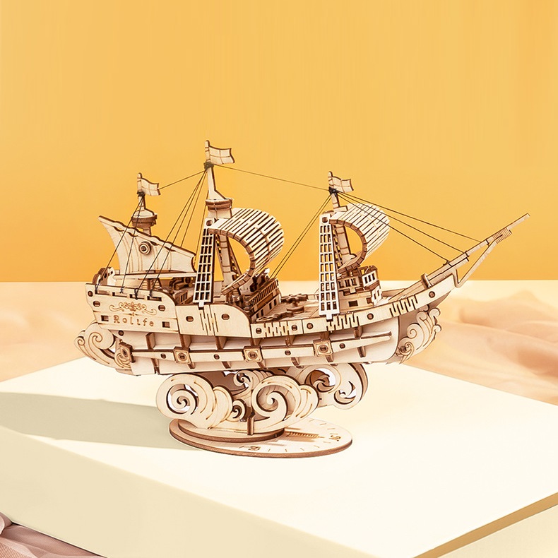 Đồ chơi lắp ráp gỗ 3D Mô hình Tàu Biển Sailing Boat