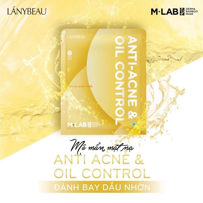 Mặt nạ sợi tre MLAB giúp cấp ẩm, ngừa mụn, dưỡng trắng da