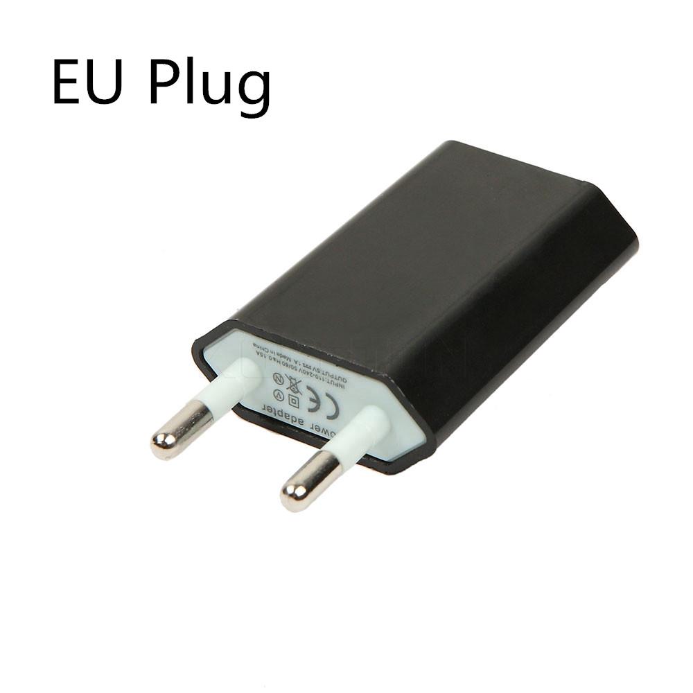 Phích cắm sạc điện USB 5V 1A chuẩn EU/Hoa Kỳ dùng khi đi du lịch