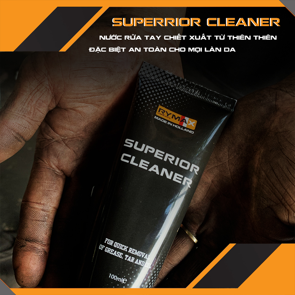 Dung dịch chuyên tẩy rửa dầu mỡ, vết bẩn cứng đầu cao cấp Rymax Hand Cleaner - Chai 100ml, 600ml, 4.5L