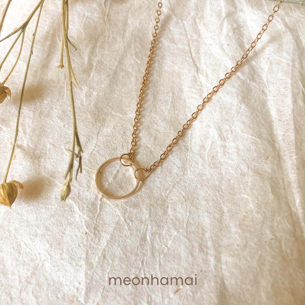 Vòng cổ titan khoen tròn đơn giản MEONHAMAI VC006
