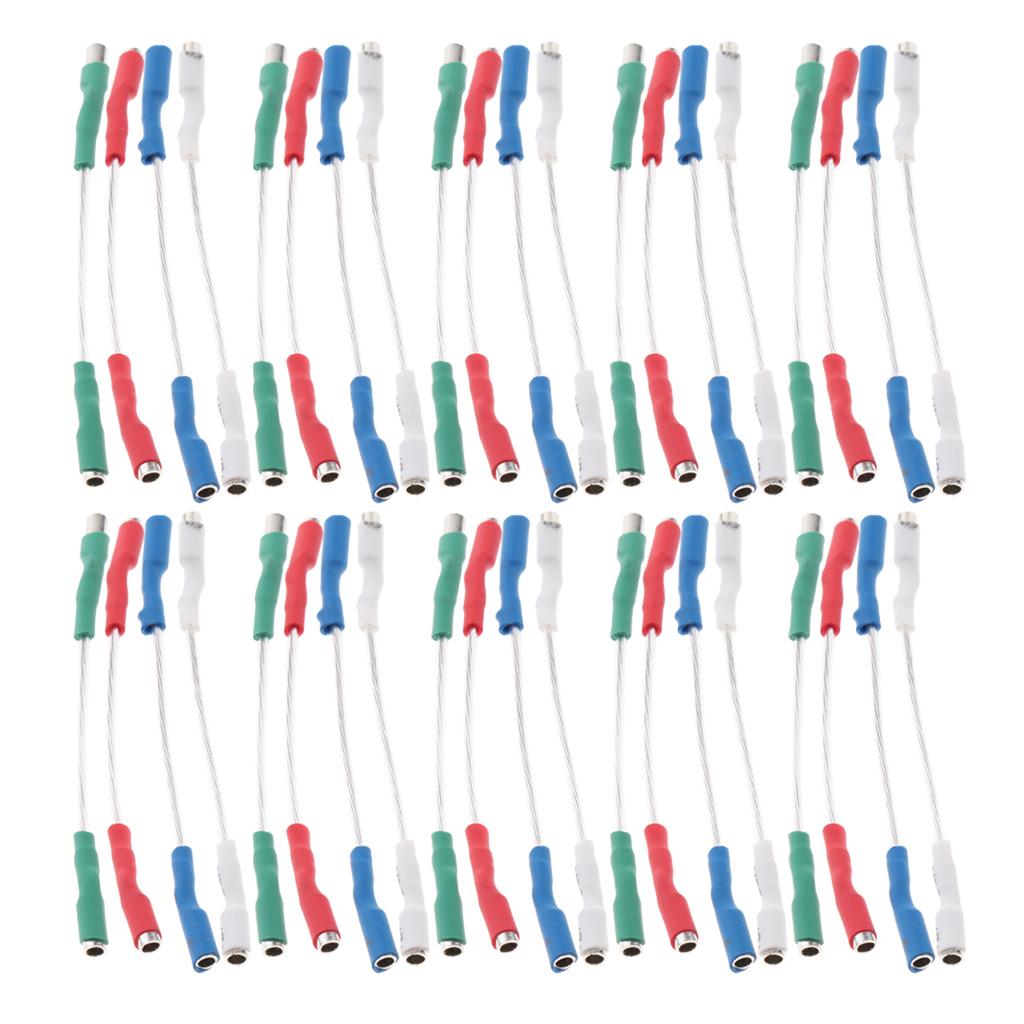 40 Pieces Turntable Phono Cartridge Headshell Wires