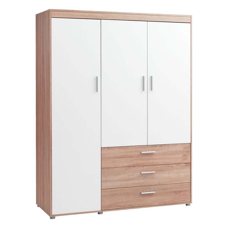 Tủ Quần Áo Slagelse Plus 3 Cánh JYSK 3672218 (150 x 198 x 60 cm)