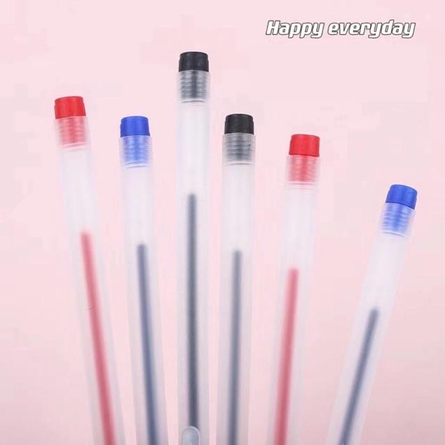 Set 20 cây bút basic mực gel nhanh khô mực đen / xanh / đỏ ngòi kim 0.5mm dùng để ghi chép (tặng kèm stickers)