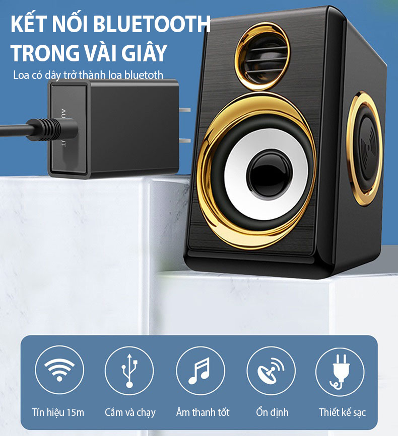 Hàng Chính Hãng - Bộ Thu Bluetooth D60-JA Bluetooth 5.0 Phạm Vi Kết Nối 15m Đa Dạng Kết Nối 3.5mm Chế Độ Chuyển Đổi Linh Hoat RX TX Đàm Thoại Rảnh Tay Âm Thanh Hi-Fi Hỗ Trợ Đa Định Dạng MP3 WMA AAC Pin Trâu 8 Tiếng Nhỏ Gọn Dễ Sử Dụng Đa Mục Đích - ROGTZ