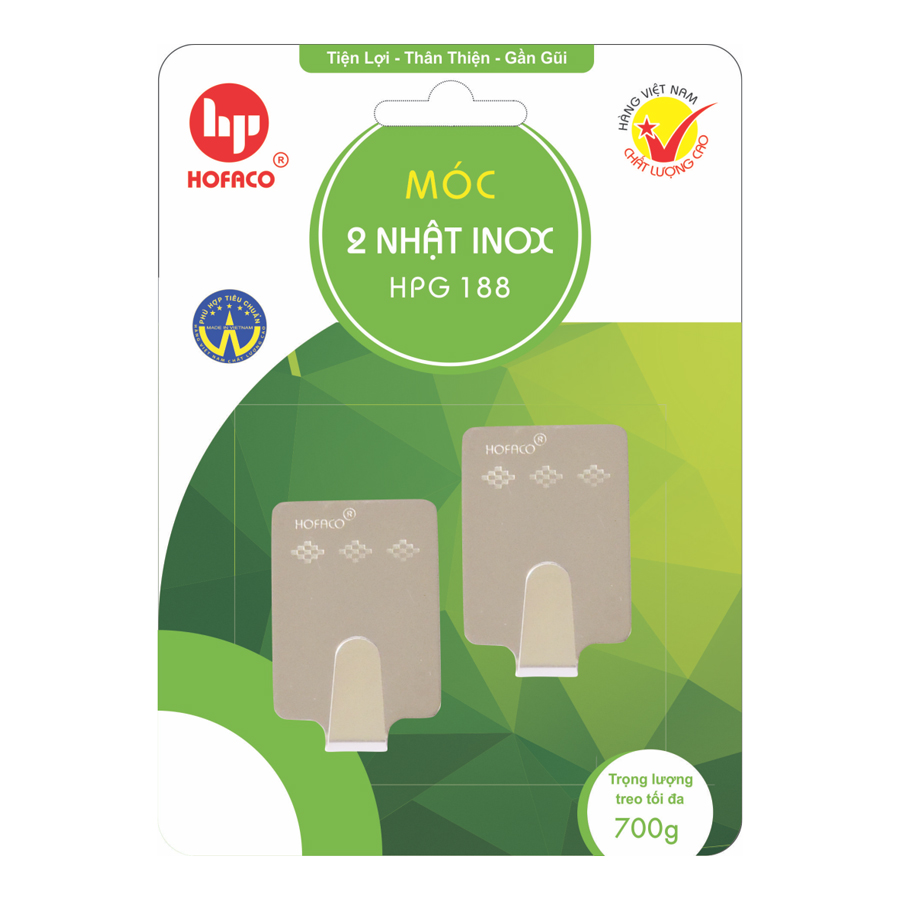 Móc 2 Nhật Inox Hofaco HPG188