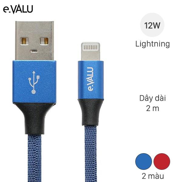 Cáp Lightning 2m eValu LTL-04X - Hàng chính hãng