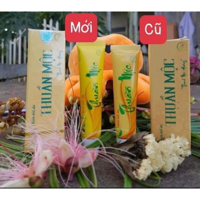 Combo kem bôi da Thuần Mộc 16gr + Cao lá bôi da Thuần Mộc 30gr tái tạo dưỡng ẩm da