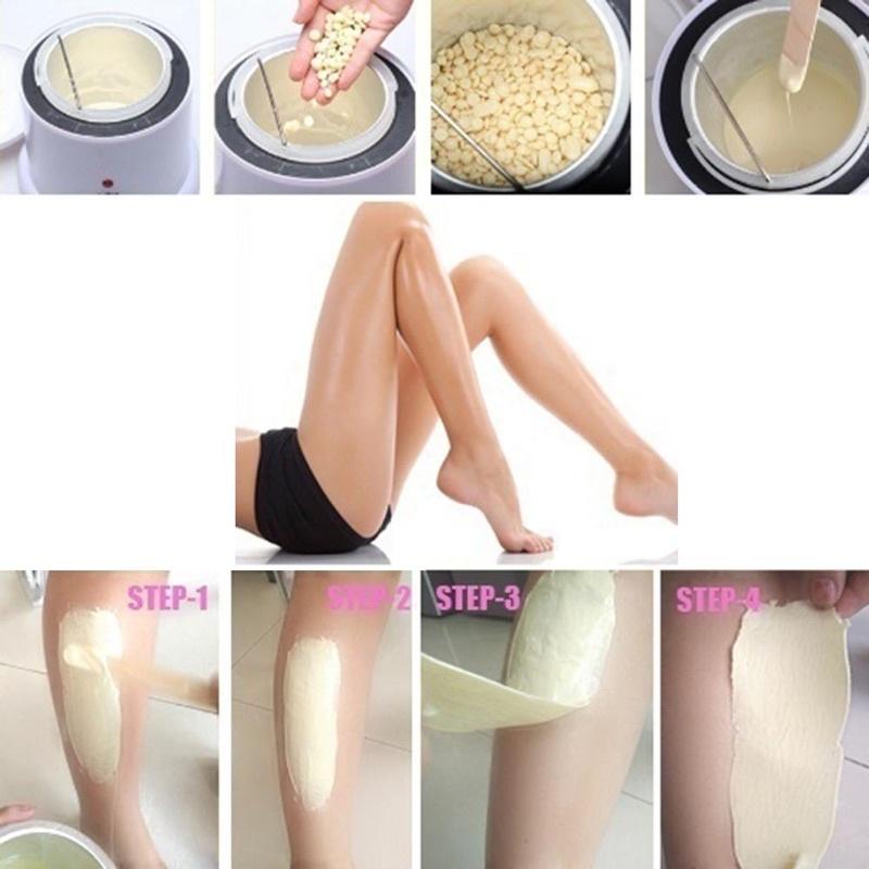 [Tặng Kèm Que Silicon Và Que Gỗ]Combo Nồi Nấu Sáp Wax Lông Nóng Pro Wax 100,Sáp Wax Lông,Mỡ Trăn