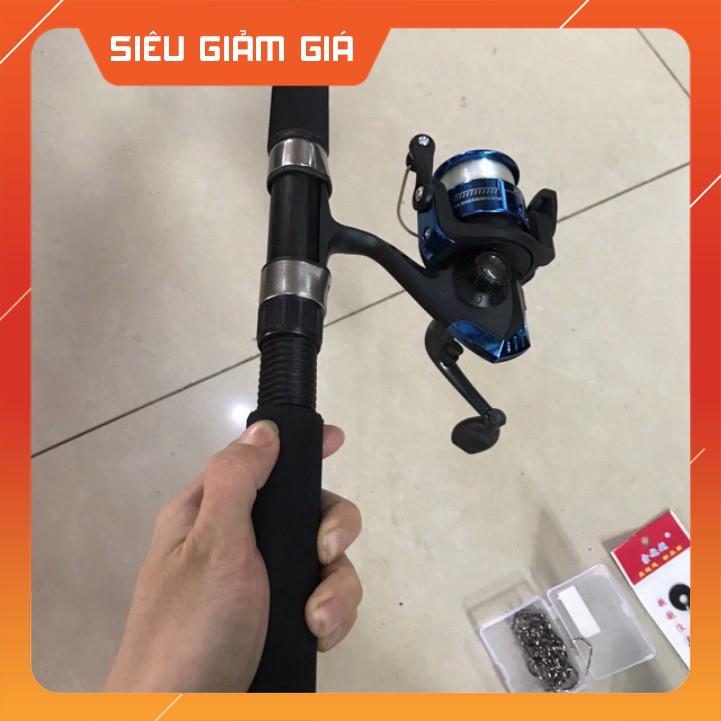 ( có video)-BỘ CẦN CÂU 2M1 KÈM 10 MÓN PHỤ KIỆN (rẻ vô địch) - ĐỒ CÂU NGỌC HẢI