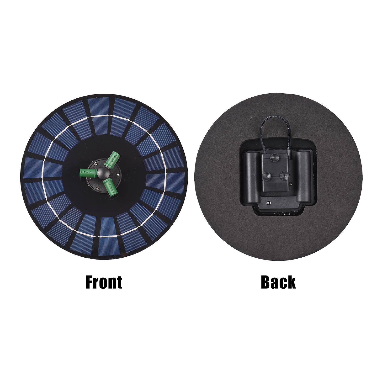 Máy Bơm Nước Năng Lượng Mặt Trời Rgb Led Có Pin Tự Động Tắt Đầy Màu Sắc 4W Với Vòi Xoay 360°