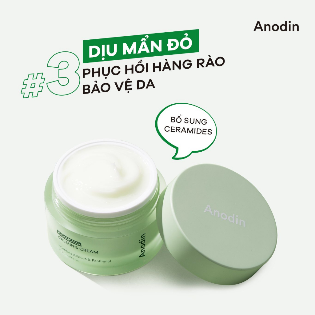 Kem dưỡng ẩm làm dịu và cấp ẩm Kava Kava Anodin Calming 50ml Hàn Quốc