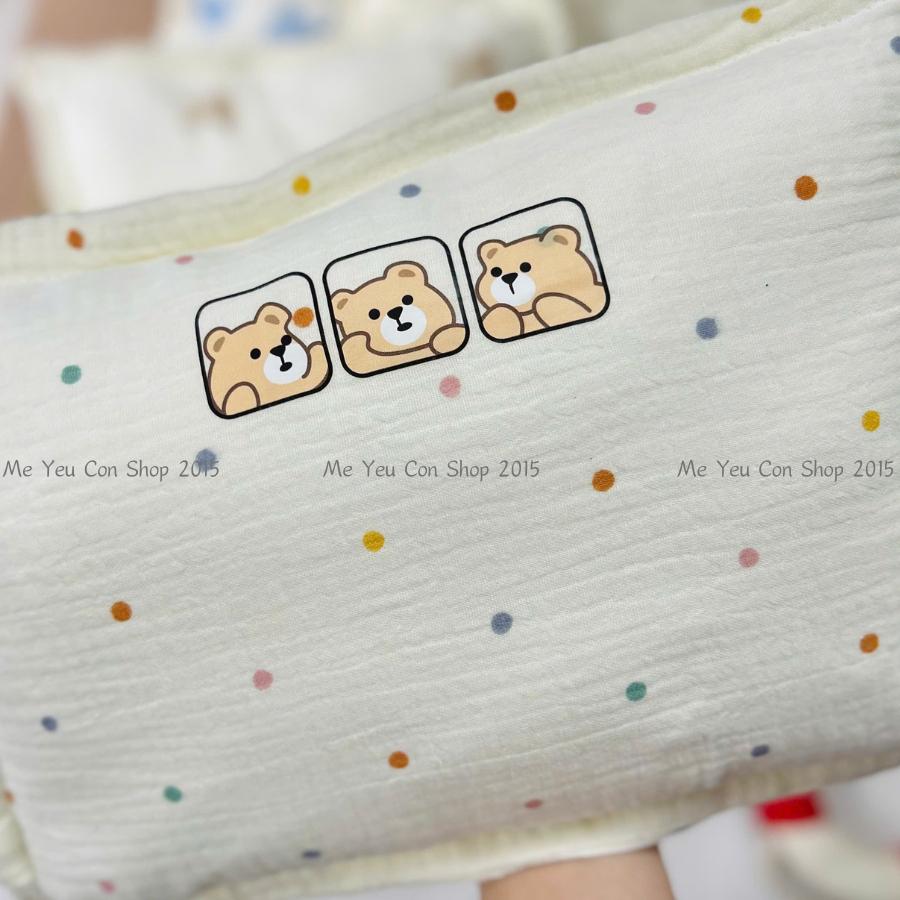[6M+] Gối Xô Mềm, Êm, Thoáng Khí Cho Bé Từ 6 tháng trở lên - có thể tháo rời vỏ gối