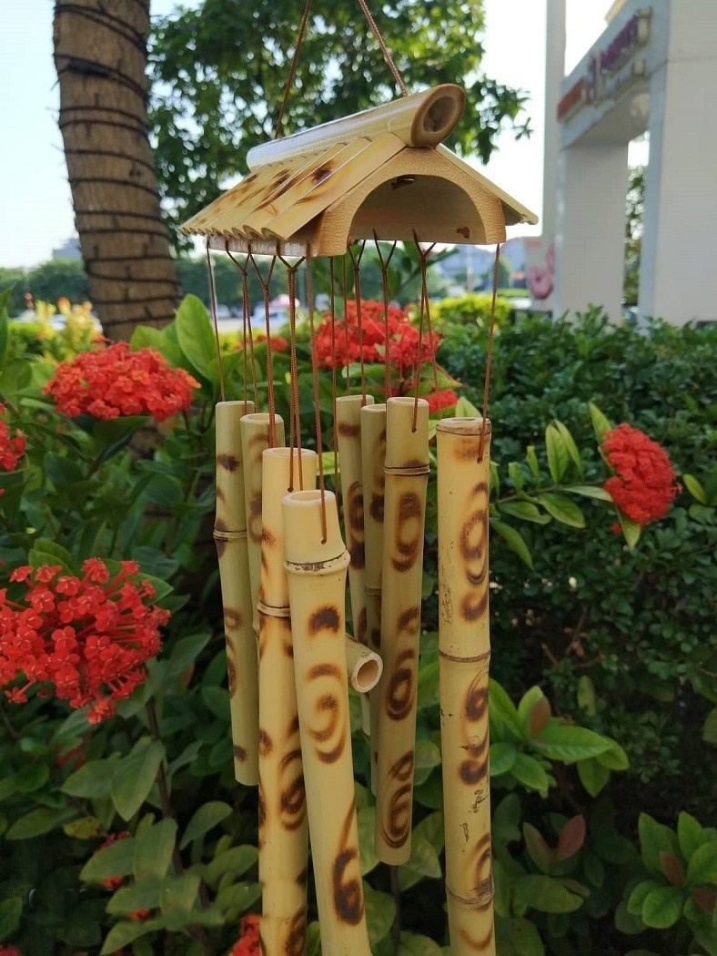 Chuông gió tre nứa phong thủy may mắn