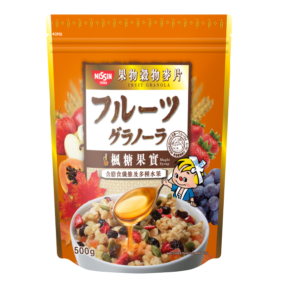 NGŨ CỐC DINH DƯỠNG NISSIN GRANOLA MAPLE SYRUP FLAVOUR 500G