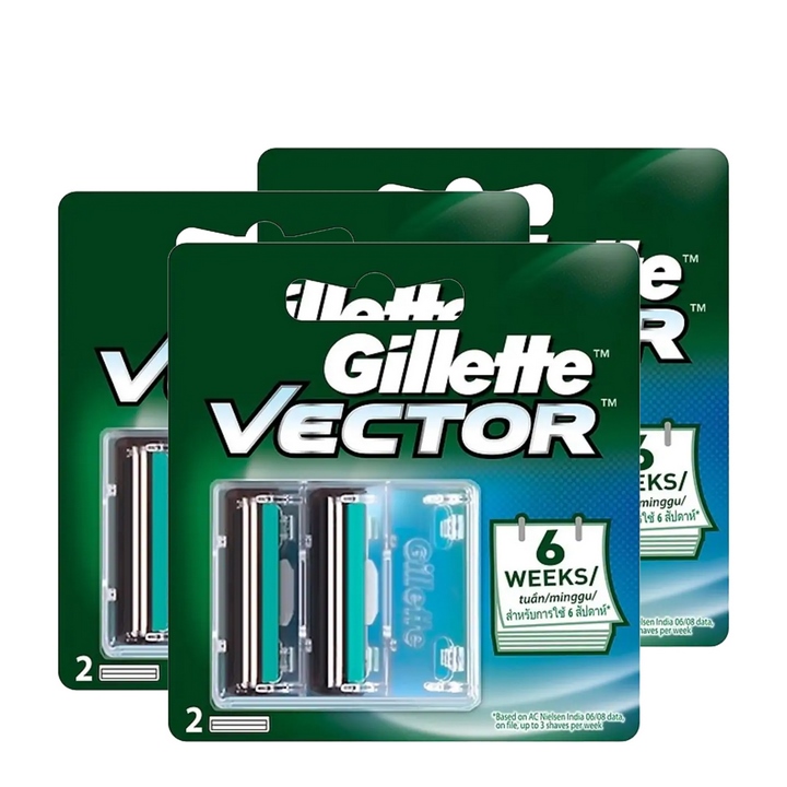 Combo 3 Lưỡi Dao Cạo Gillette Vector 2