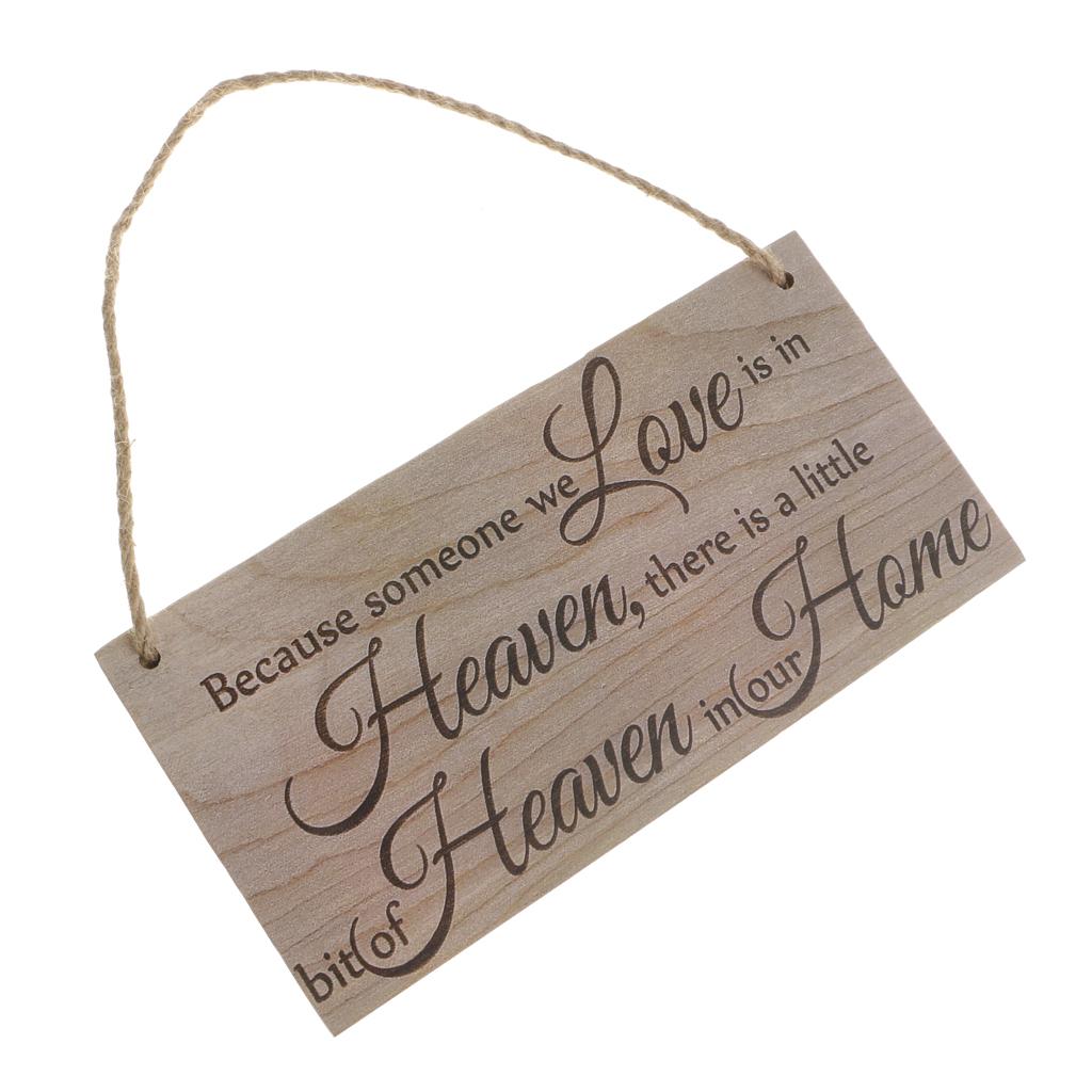 Because Someone We Love is in Heaven Hanging Plaque Home Decor