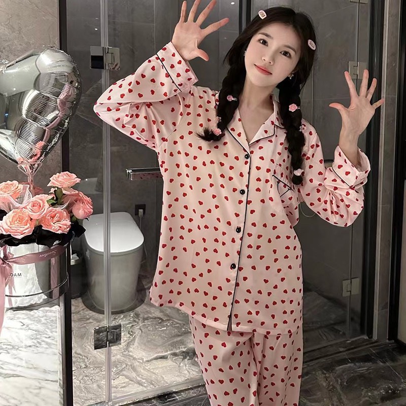 Đồ Ngủ Pijama Lụa Trái Tim - B.Lingerie