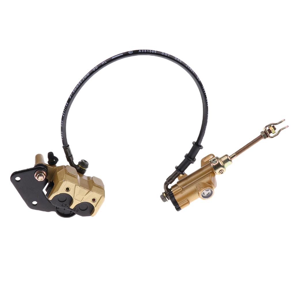 Motorcycle Rear Hydraulic Brake Assembly Cylinder Caliper for 110cc Dirt Bike