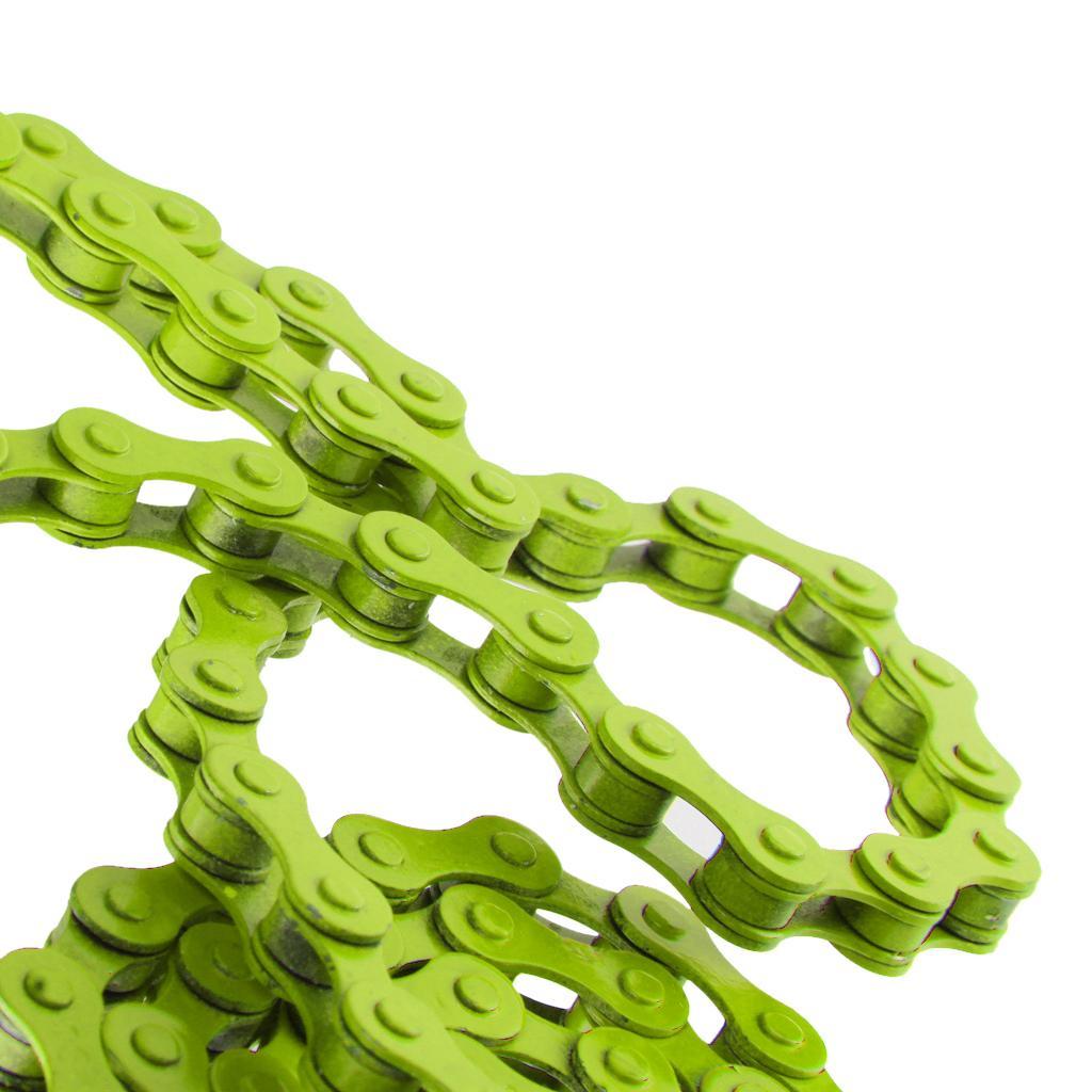 7 Colors Bike Chain Fixed Gear Track BMX Single Speed Chains 1/2'' x 1/8''