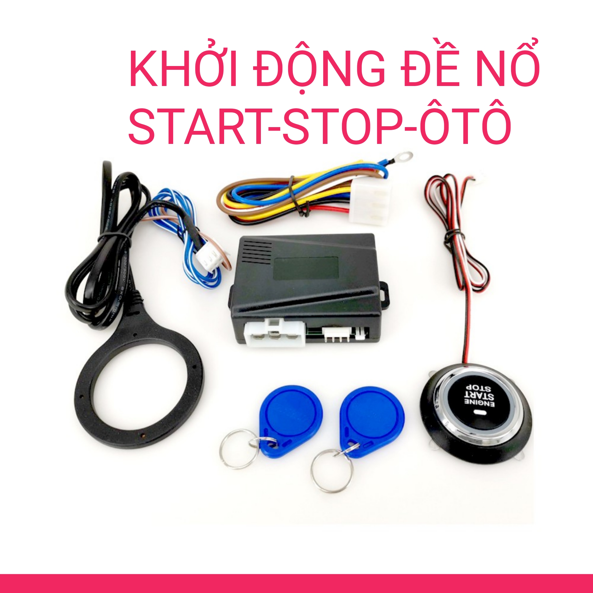 BỘ KHỞI ĐỘNG NỔ START STOP CHỐNG TRỘM XE HƠI ÔTÔ DC12V NÚT BẤM THÔNG MINH LOẠI TỐT