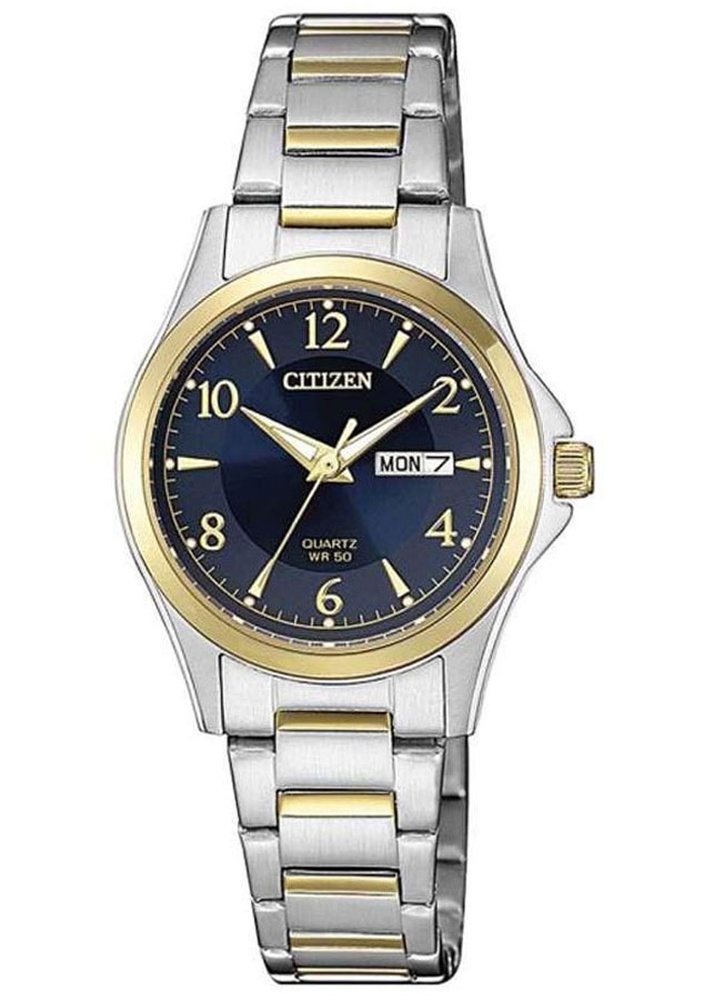 Đồng Hồ Nữ Citizen Dây Thép Không Gỉ EQ0595-55L - Mặt Xanh