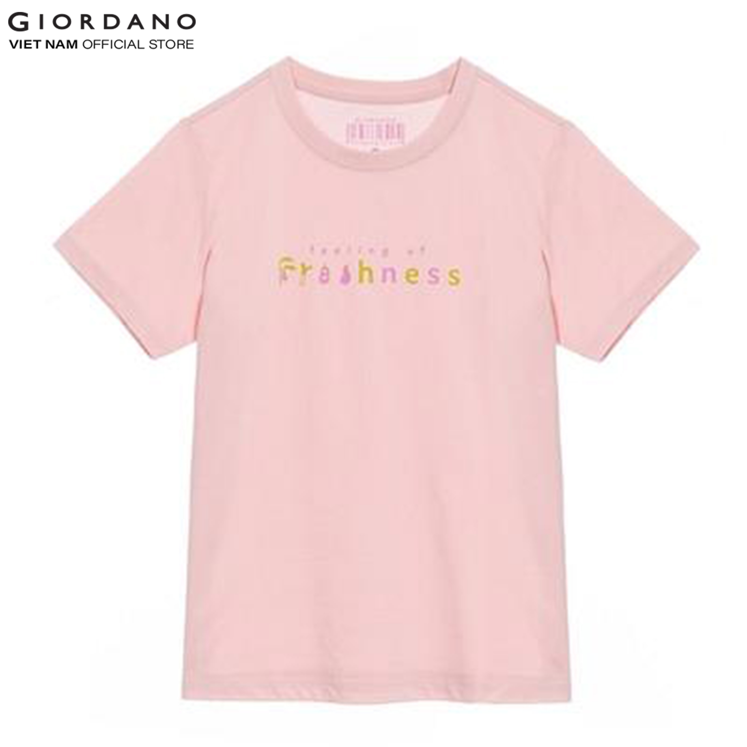 Áo Thun Ngắn Tay Cổ Tròn In Hình Nữ Giordano 05392212