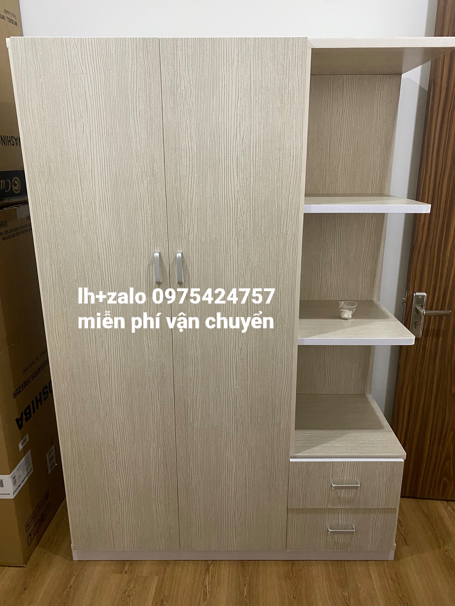 Tủ nhựa đài loan 2 cánh 1 kệ
