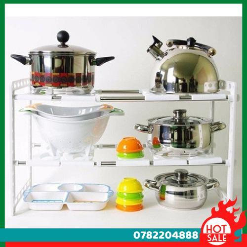 Kệ Gầm Bếp - Kệ Gầm Bếp Tặng Kèm Miếng Lót Nồi Rửa Bát Silicol Siêu Tiện Lơị - CH Hương Thị Miễn Phí Vận Chuyển
