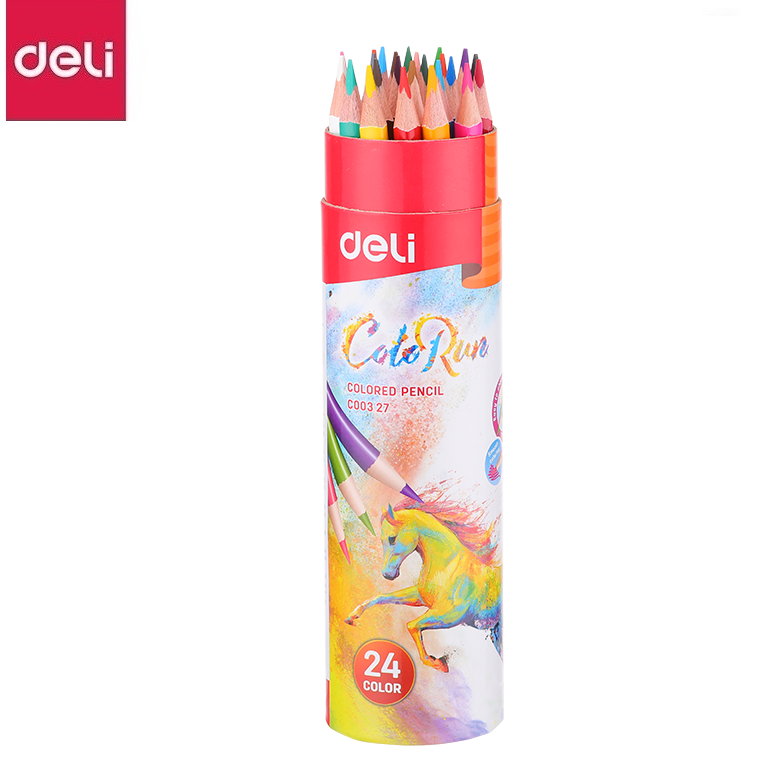 Bút Chì Màu Deli EC00327 - 24 Màu