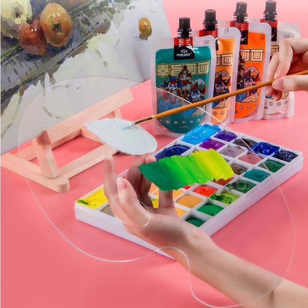 Clear Acrylic Paint Tray Palette For Watercolor Oil Acrylic Painting