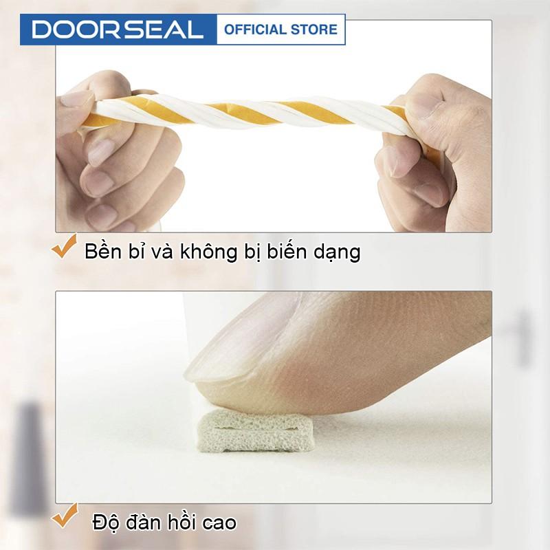 Ron Chữ D Dày 6mm Dán Khung Cửa Gỗ Tự Dính Cách Âm, Ngăn Bụi, Giảm Chấn Cuộn 6m - DOORSEAL (Vietnam)