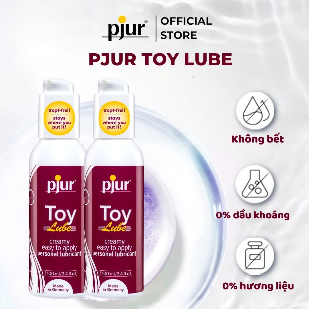 Gel bôi trơn sử dụng cùng đồ chơi Pjur Toy Lube 100ml không chảy an toàn không chất bảo quản thành phần hóa học