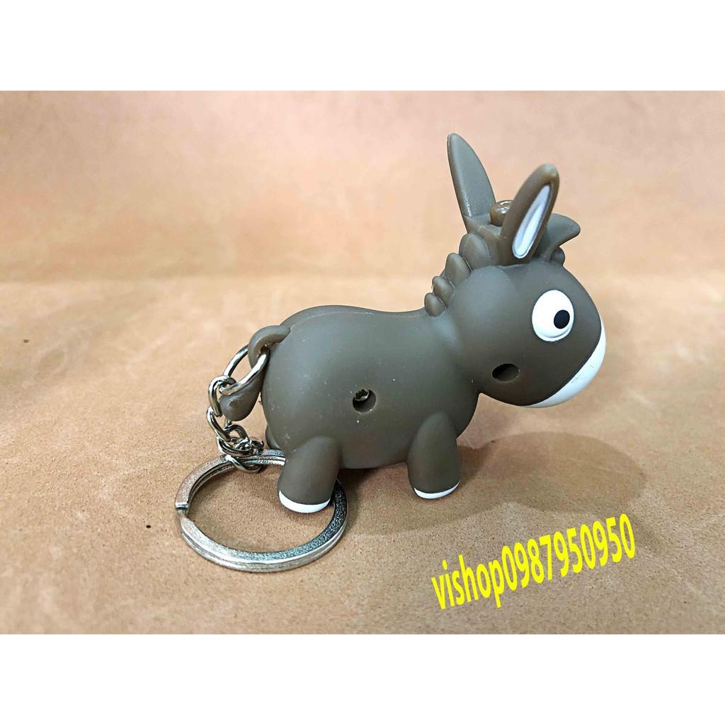 Móc khóa con lừa phát sáng bằng pin mã DPX65 WTiện Dụng