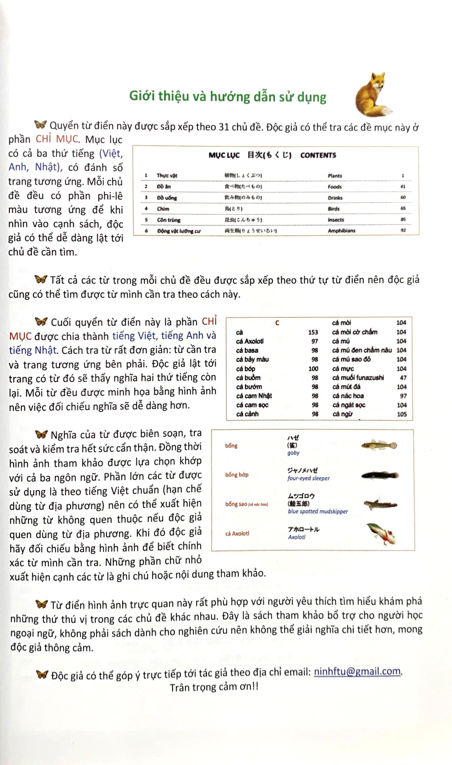 Từ Điển Hình Ảnh Tam Ngữ Nhật - Việt - Anh