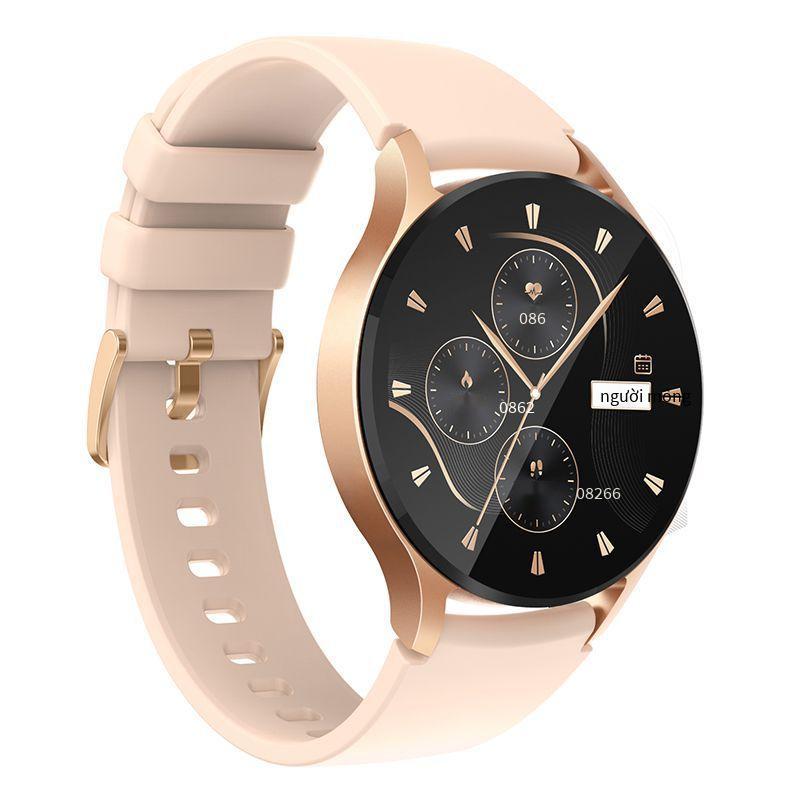 Đảm Bảo Chất Lượng S46 Vòng Tay Thông Minh Cuộc Gọi Bluetooth Màn Hình AMOLED Nhịp Tim Oxy Trong Máu Khỏe Mạnh Đếm Bước Thể Thao Thông Minh Nữ Đồng Hồ