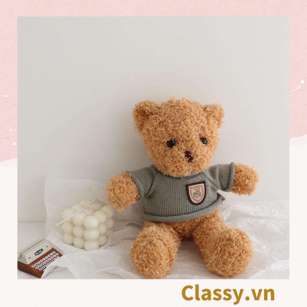 Gấu bông Teddy Classy mặc áo siêu êm siêu mịn B1375 B1376