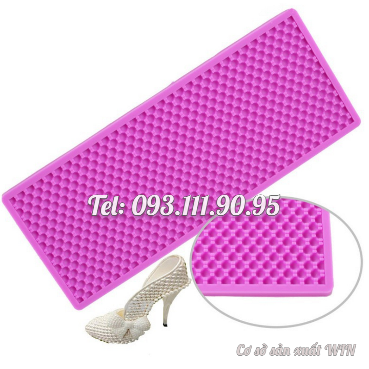 Khuôn silicon làm viền bánh, rau câu, fondant hình ngọc trai - Mã số 1455