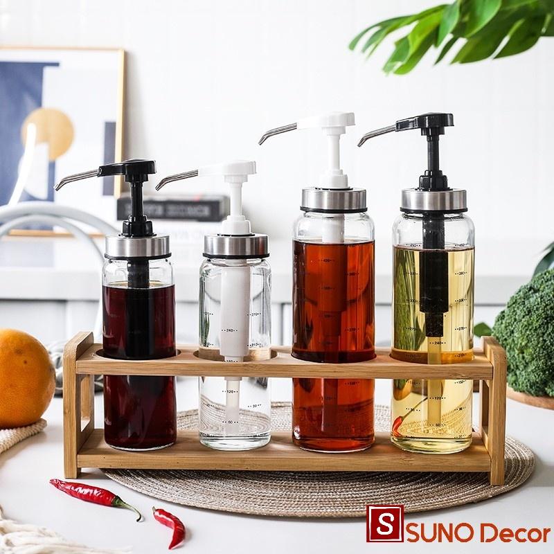 Kệ Gỗ Đựng Hũ Gia Vị, Giá Để Gia Vị, Chai Chiết Gia Vị Tiết Kiệm Diện Tích